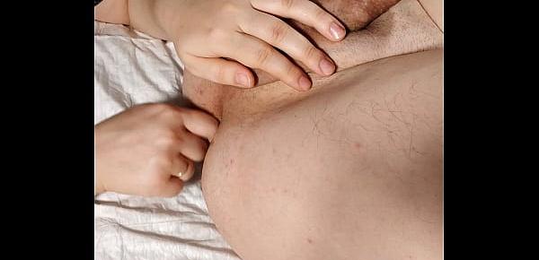 trendsCumshot after anal fingering, prostate massage and spanking - Femdom